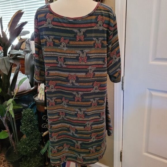 Women's Minnie Mouse Popover Top Disney 2X 2XL Subliminal Green Short Sl… - Picture 5 of 7